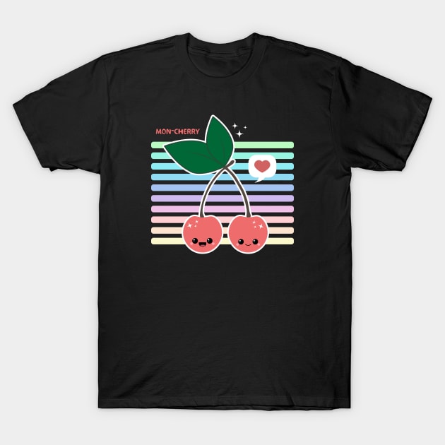 Kawaii Cherries T-Shirt by Sasyall